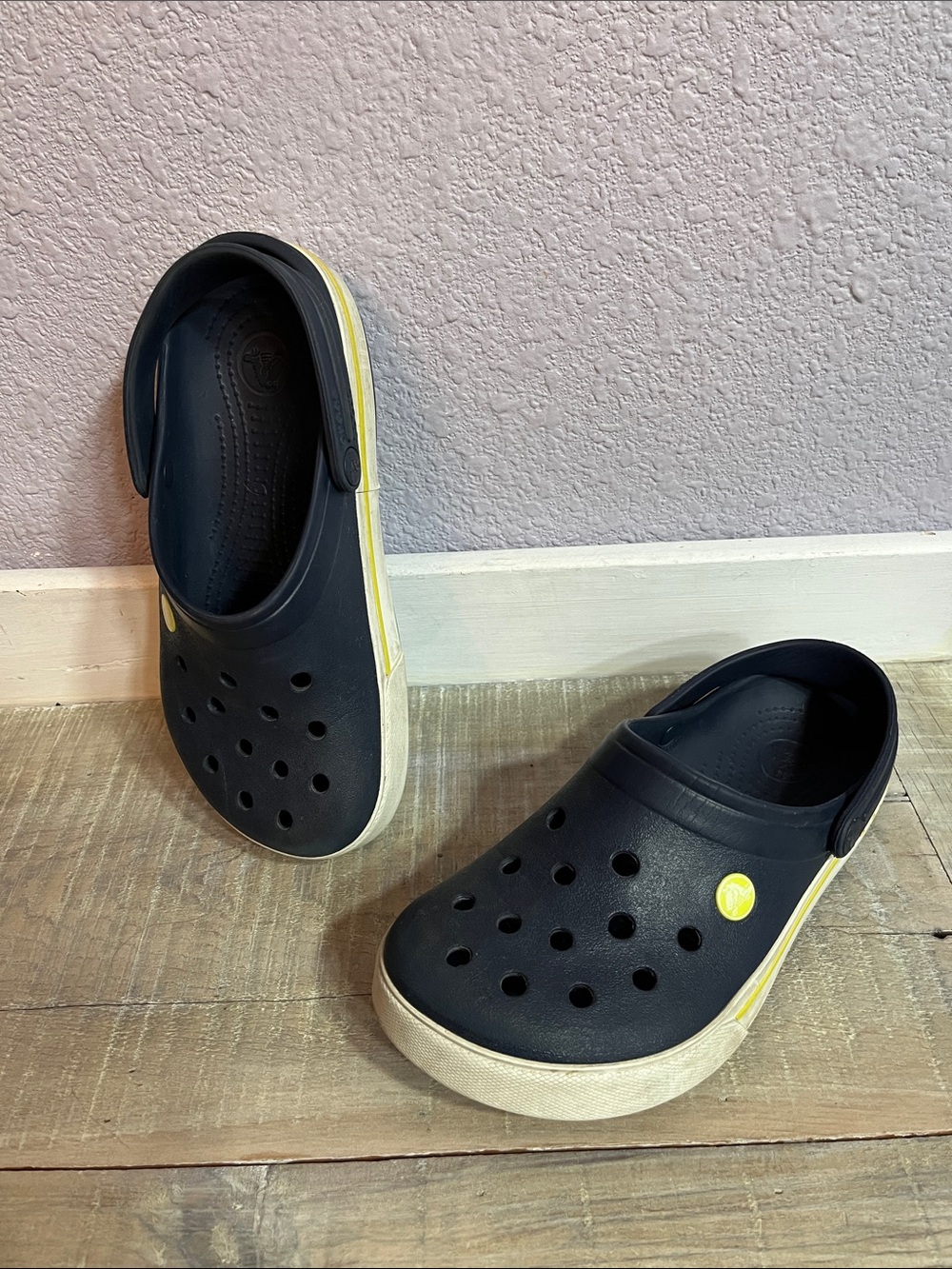 Crocs Blue Slip On Classic Clogs Sz W 5 M 7